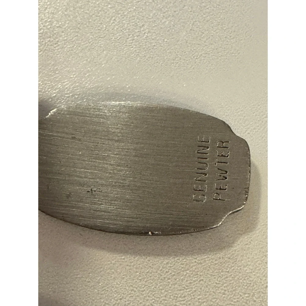 Vintage Genuine‎ Pewter DRL Monogram Keychain Key Ring